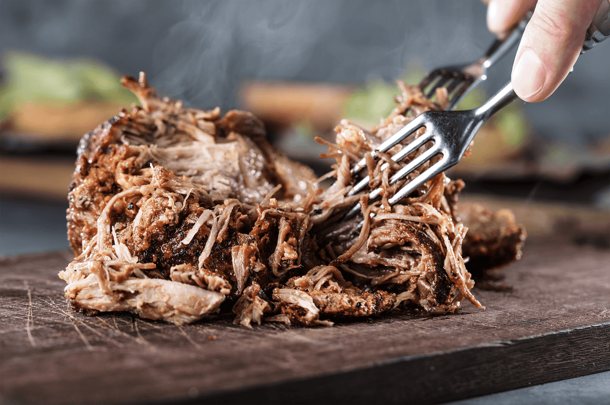 What cut of meat is used for pulled shop pork