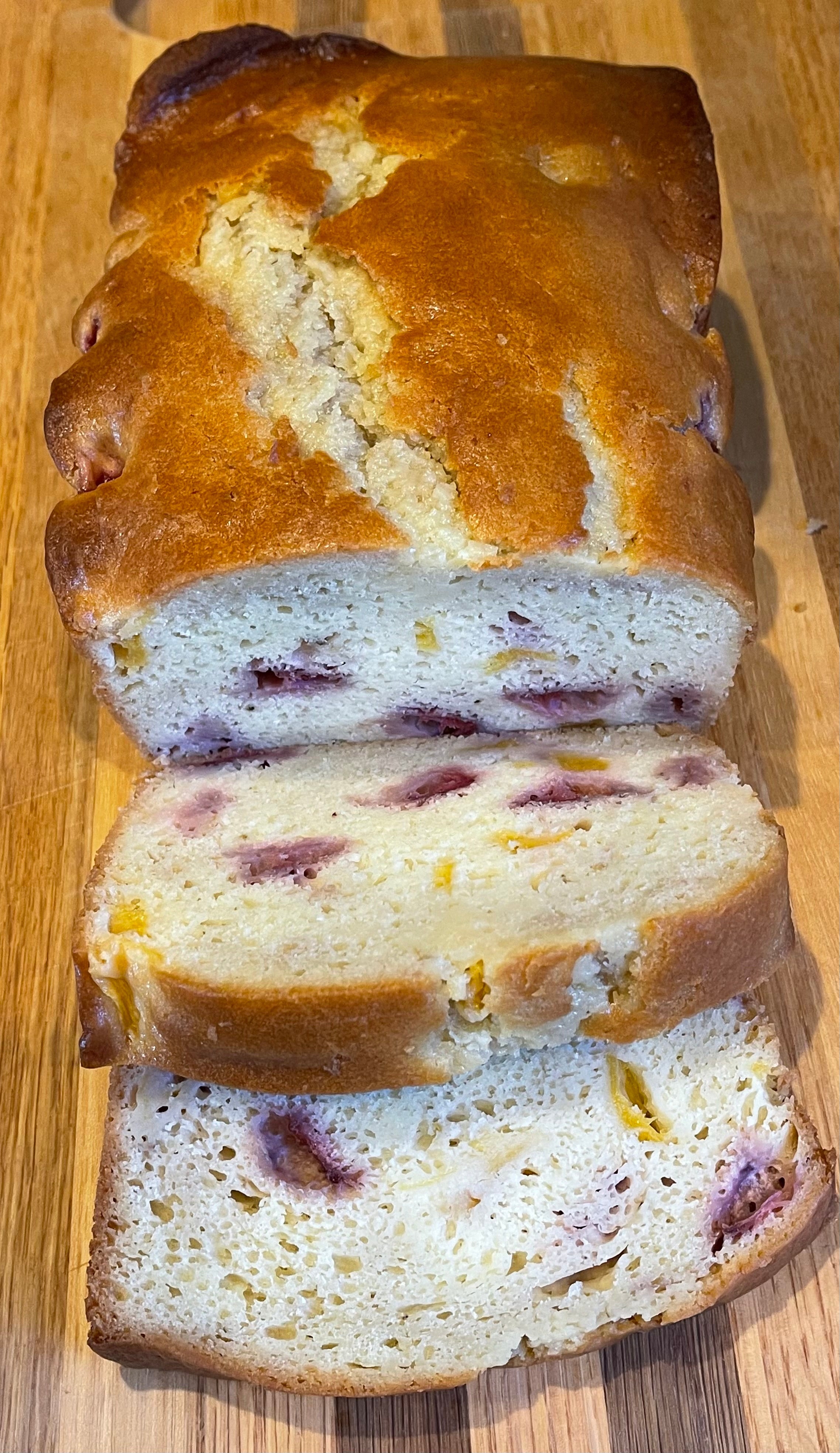 Fresh Strawberry-Peach Bread – Circle B Ranch and Marina's Kitchen