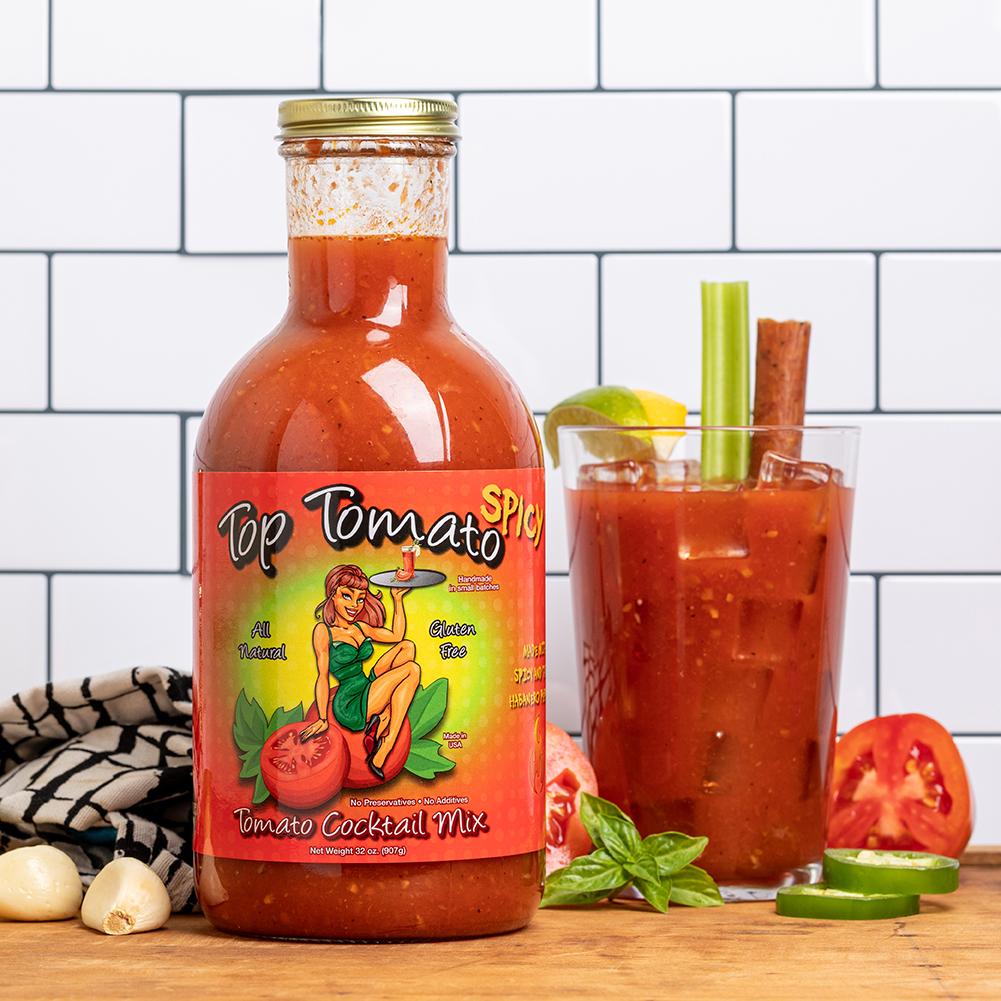 Top Tomato Spicy Bloody Mary Bloody Mary Circle B Ranch and Marina's Kitchen 